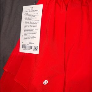 ❤️lululemon red skirt❤️